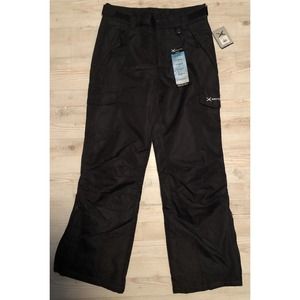 Arctix Men’s Snow Sports Cargo Pants Black Size S Full Zip Snaps Straps NWT